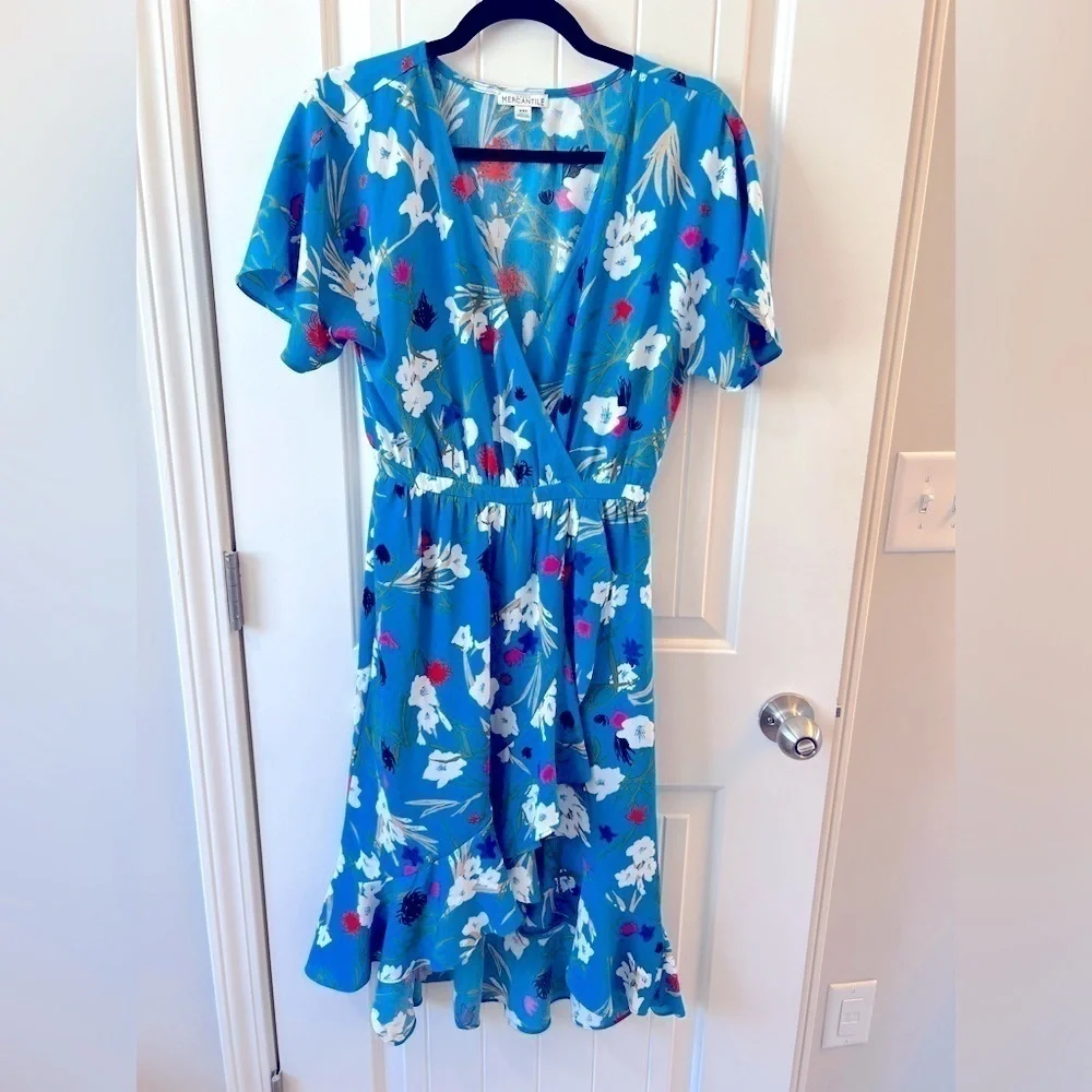 J. Crew Mercantile Floral Hi-Lo‎ Dress Size XXS